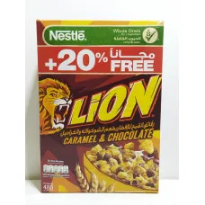 Céréales lion caramel & chocolat 480g nestlé