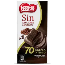 Nestle sin azugares anadidos 70% negro 125g