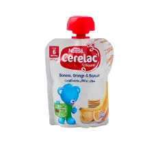 Cerelac banana , orange & biscuit 90g nestlé