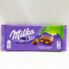 Chocolat milka avellanas enteras 100g