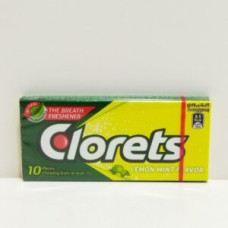 Clorets lemon mint flavor 10 pieces