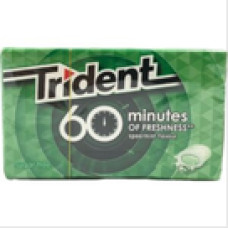 Trident 60minutes of freshness spearmint flavour