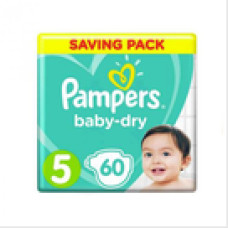 Couches pampers baby dry taille 5 junior (11-25kg) 60u
