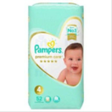 Couche bebe premium n4 52p 9-18kg pampers
