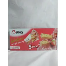 Wafers fraise 5 pack balconi 225g