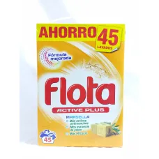 Lessive en poudre flota active plus marsella 2,7kg