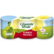 Gigante verde clasico maiz dulce 3x70g