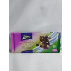 Chocolate con leche pasas y alemendras tirma 170g