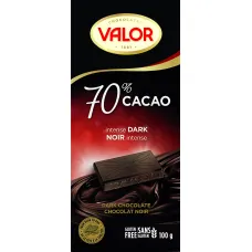 Valor chocolat  70% cacao intense dark  100g