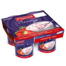Yaourt creamy fraise pascual 4x125g