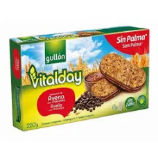 Vitalday avoine et chocolat gullon sin palma 220g