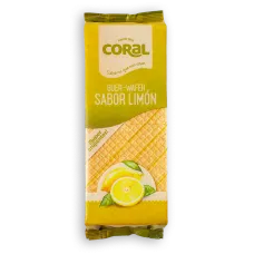 Coral boer-wafer sabor limon 330g