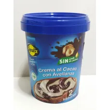 Crema al cacao con avellanas 2 sabor . ayala