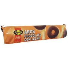 Aros chocolate con leche ayala 128g