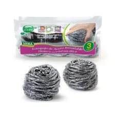 Estropajo de acero inoxidable sayma 3u