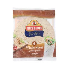 Pain tortilla mission foods whole wheat 25cm
