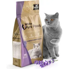 Clumping cat litter lavande wite pure paws 5l