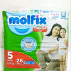 Couches molfix culottes taille 5 junior (12-17kg) 26pcs