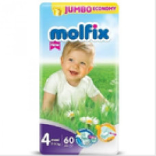 Couches molfix unique taille 4 maxi (7-14kg) 60pcs