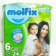 Couches molfix unique taille 6 extra large (15+ kg) 24pcs