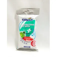 Lingettes ultra compact antibacterial 15u