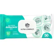 Lingette antibacterial ultra compact 50pcs