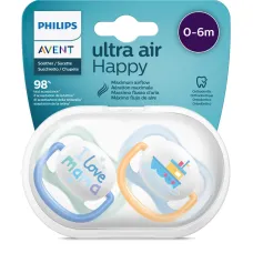 Sucette avent ultra air 0-6mois 2u