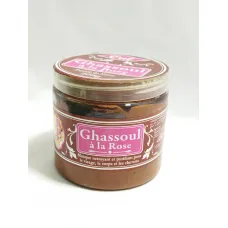 Ghassoul à la rose , masque pour visage, corps et cheveux . kelaa